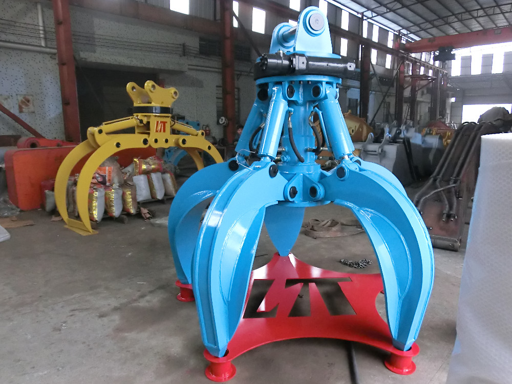Orange Peel Grab Rotating grapple Hydraulic Scrap Grab for PC-170 excavator attachment