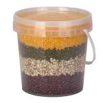 2L Plastic Pail Round Bucket Container for Paint Biscuit and Mouthwatering