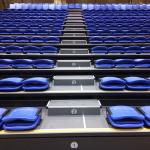 Fire Resistant Retractable Seating System Remote Control For Sports Venues
