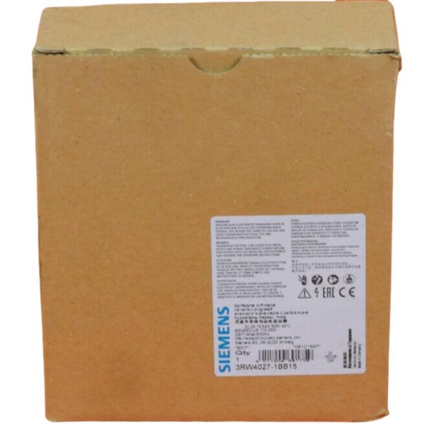 SIEMENS 3RW4027-1BB15 SIRIUS SOFT STARTER S0 32 A, 18.5 K KW/500 V, 40 °C 400