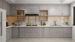 Buy cheap Customized Modern PVC Kitchen Cabinets L Shape Classic Grey Kitchen Cabinet from wholesalers