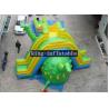 Buy cheap Outdoor Green / Yellow Dinosaur Inflatable PVC Tarpaulin Dry Slide Customized Multifun from wholesalers