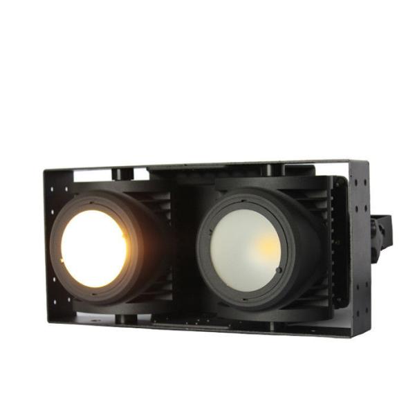 Quality IP65 Waterproof 2*100W Led Stage Blinders , DMX Led Cob Audience Stage Light for sale