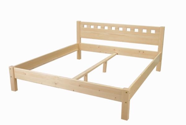 Buy cheap modern double bed pine wood from wholesalers