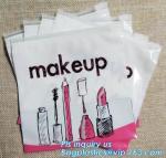 Custom logo EVA slider zipper makeup brushes packing bag, slider zipper bag