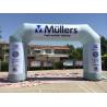 Buy cheap New Design outdoor round advertising inflatable arch with verlcro logo printing for sport event brand promotion from wholesalers