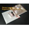 Buy cheap Factory Shiny Rose Gold Silver Cosmetic Zipper Bubble Bag Self Adhesive Plastic Pe Material Mailer Zip Lock Padded Bag, from wholesalers