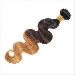 Brazilian 3 Tone Ombre Hair Extensions , Ombre Human Hair Bundles