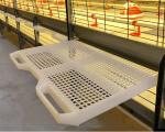 Anti Rust Broiler Pan Feeding System Automatic Plastic Slat Floor For Poultry