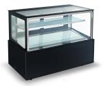 Right Angled Fan Cooling Refrigerated Cake Display Cabinets Low Consumption with