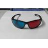 Buy cheap Eco-Friendly Plastic Red Cyan 3D Glasses Polarized For Look 3d Movie from wholesalers