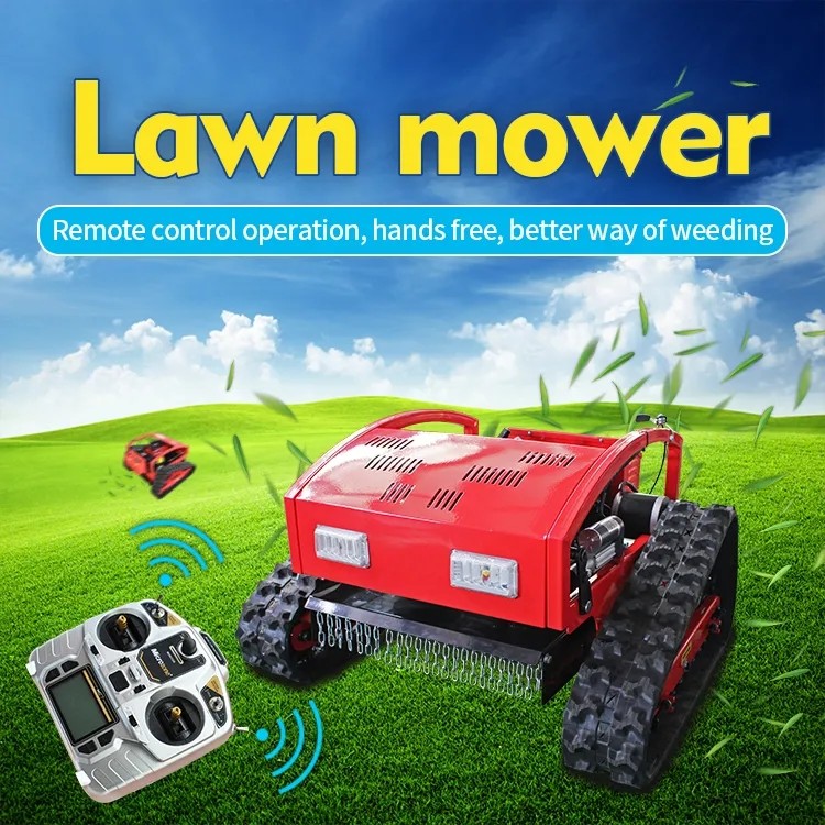 Wear Resistant Farm Lawn Mower 550mm Mini Robot Lawn Mower Non Slip