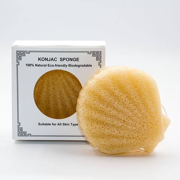 Buy cheap Glucomannan Fiber Turmeric Konjac Sponge Cellulose Facial Cleansing Sponges from wholesalers