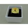 Buy cheap Customized Metal Souvenir Ring Badge With Rhinestone By Die Casting from wholesalers