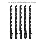 T244D Carbon Jig Saw Blade Laser Logo Print in Bulk size:100mmx6.5x6T, Cutting