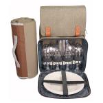 Picnic Equipment Comfort Shoulder Strap Cooler Backpack with Plastic Wine