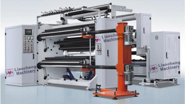 Buy cheap Adhesive Paper / Film Roll Label Rewinder Machine Perfect Integration Design from wholesalers