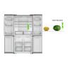 Buy cheap Four Doors Side By Side Refrigerator Freezer 542L Capacity For Chiller Food from wholesalers
