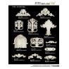 Buy cheap PU Onlay Scroll Polyurethane Ornamental Mouldings with Light Function 2400*107*200mm from wholesalers