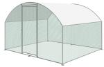Round Roof Design Metal Chicken Run Coop Cage Animal Poultry House Hutch