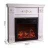 Buy cheap Metal 3D White Simulation Electronic Fireplace for Family Directly from 110V / 220V from wholesalers