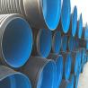 Buy cheap 8 Inch 14 inch Corrugated Drain Pipe Black HDPE Polyethylene Custom for Water from wholesalers