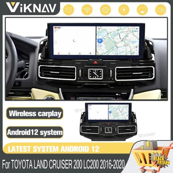 Buy cheap 12.3 Inch Touch Sreen Stereo For 20016-2020 Toyota CRUISER LC200 GPS Navigation Multimedia Player Wireless Carplay BT 4G from wholesalers