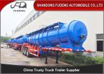 2 / 3 Axles sulfuric acid storage fuel tanker semi trailer with 20000 liters