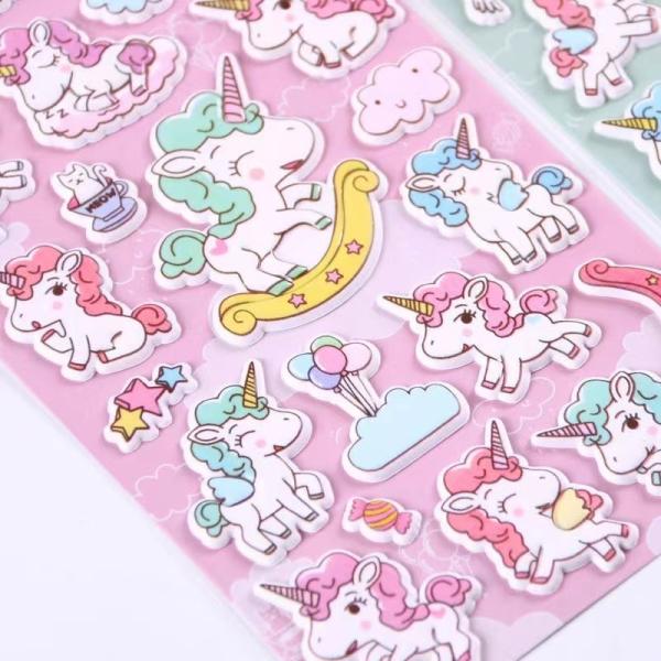 Buy cheap Eco Friendly Custom Design Stickers For Kids Cute Cartoon 3D EVA Foam Epoxy PVC Puffy Sticker from wholesalers