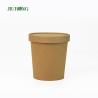 Buy cheap Salad Kraft Biodegradable Paper Bowl 8oz Eco Friendly PLA Lid from wholesalers