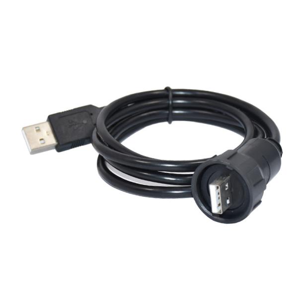 Buy cheap Type A Male To Male Panel Mount Waterproof USB Connector USB 2.0 Connector from wholesalers