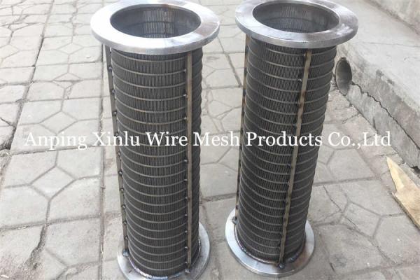 Buy cheap Wedge Wire 304L Stainless Steel Wire Mesh Filter Self Cleaning V Shaped OD 620mm from wholesalers