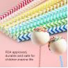 Buy cheap Decorative Party Paper Straws Customized Logo Juice Beverage Paper Drinking Straws from wholesalers