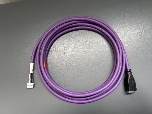 Buy cheap Industrial High Flexible Purple 5pin Shielded USB Harness 2600mm Length from wholesalers