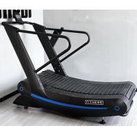 Buy cheap Commercial Gym Machines Non Motorized air Runner Manual Curved Treadmill product