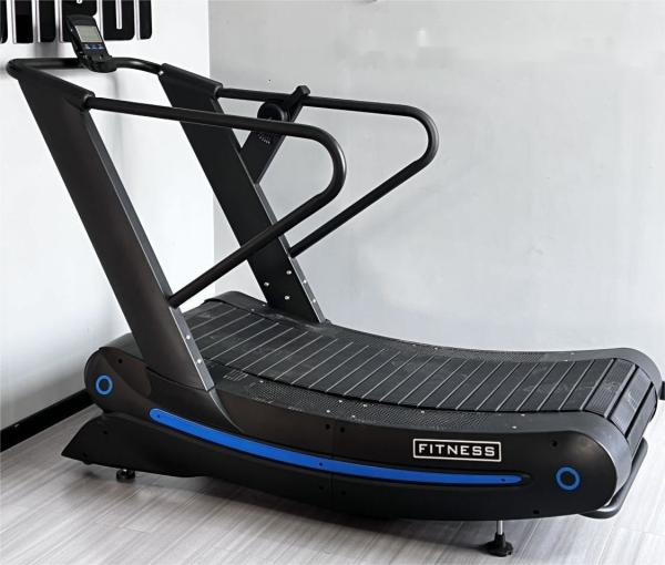 Buy cheap Commercial Gym Machines Non Motorized air Runner Manual Curved Treadmill from wholesalers