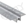 Buy cheap 56*17mm Plaster LED Channel With Prismatic Cover Anti-Dazzle For LED Strip from wholesalers