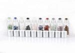 Crystal Ball Gemstone Glass Roller Bottles With Gemstone Chips Inside