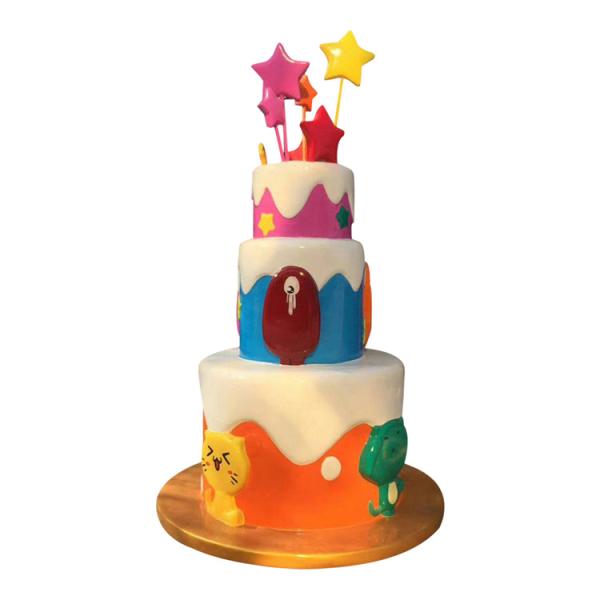 Buy cheap Cake Lollipop Art Outdoor Fiberglass Sculpture Painted Color For Window Display from wholesalers