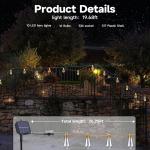 20Ft solar led powered outdoor decorative fairy christmas String Lights