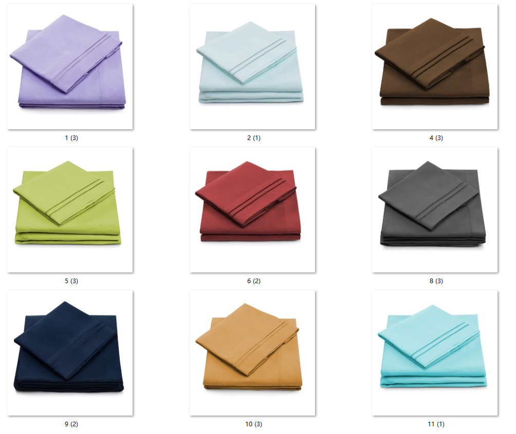 Solid Pattern Microfiber Bed Sheet Set 133 * 60 Fabric Density