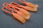 Eco-friendly Embossed Logo Rubber Zipper Puller For Dresses