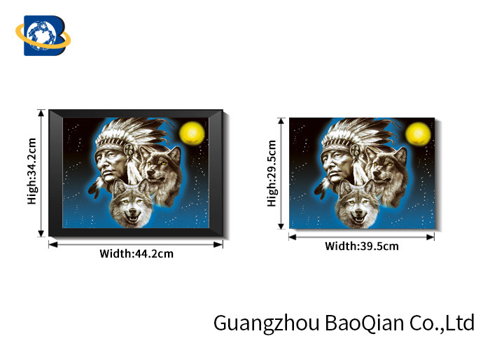 Wild Lion / Wolf Animal Stock Photo For Wall Decorative Pieces , 3d Pictures