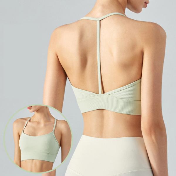 Buy cheap Nylon T Back Sports Underwear Bra Shockproof Women Fitness`Bra from wholesalers