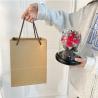 Buy cheap Woolen French Romantic Simulation Flower Hug Bucket Ornaments Creative Lighted Rose Bouquet Valentine's Day Gift Hand-held Flower Bag 11x15cm from wholesalers