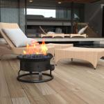 58 000 BTU Portable Propane Fire Pit Ideal for Outdoor Camping 19"D x 19"W x 11