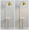 Buy cheap Coffee table floor light Nordic modern sofa side metal creative marble bedside floor lamp living room standing lamp from wholesalers