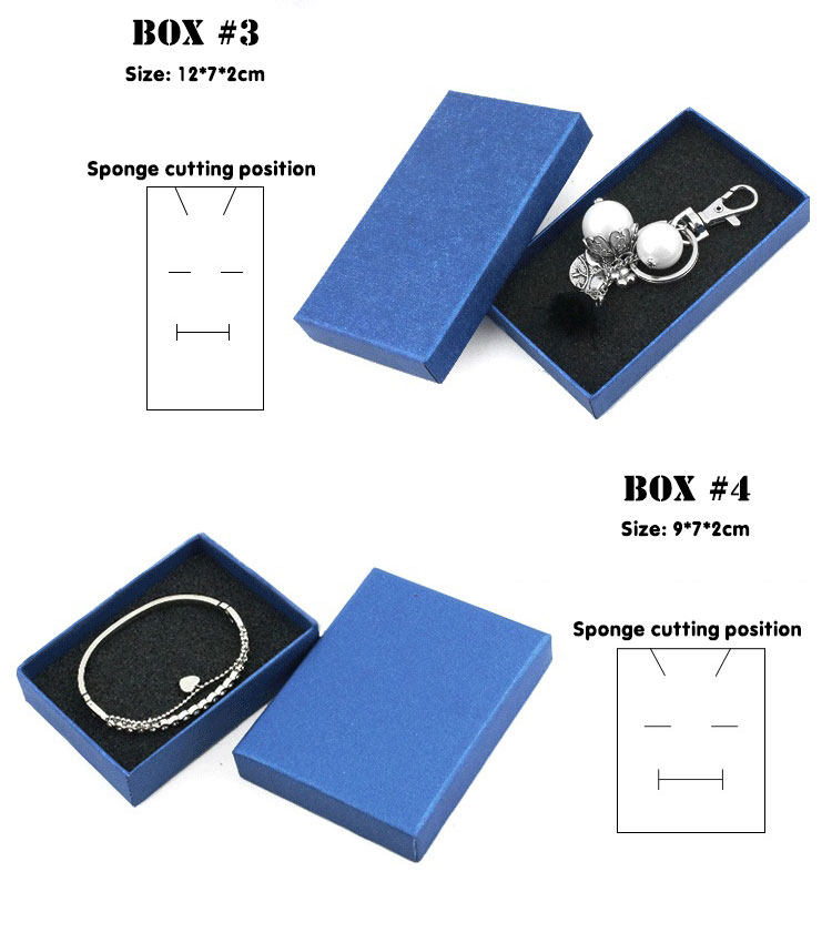 Rigid Cardboard Jewelry Gift Boxes Bulk Packaging For Bracelet Watch Earring