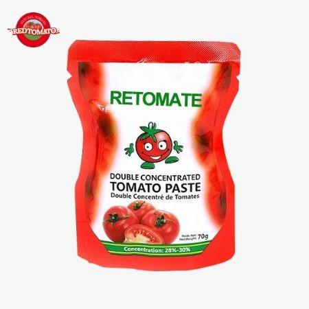 Chinese Factory High Quality Convenient Tomato Paste In Sachet Stand Up 50g