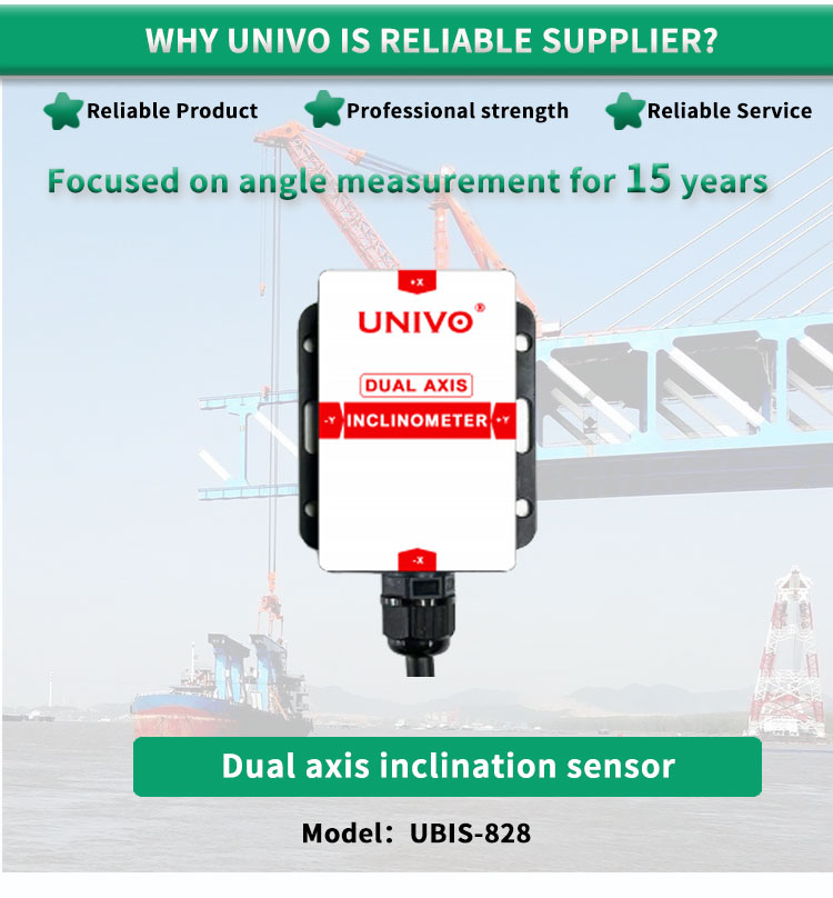 OEM Supported UBIS-828Y Dual Axis Inclinometer Sensor For Angle Measurement
